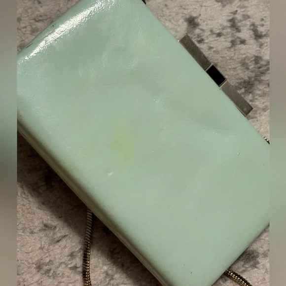 Kate Spade RARE Samira Radio Mint Green Clutch Crossbody - Picture 10 of 16